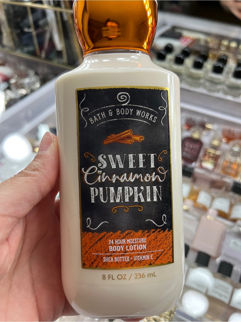 Bath & Body Works Sweet Cinnamon Pumpkin Body L- Cream & Orange